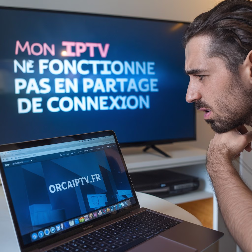mon iptv ne fonctionne pas en partage de connexion​